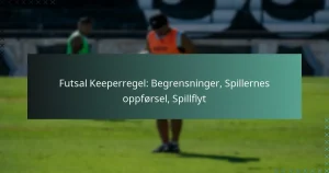 Futsal Keeperregel: Begrensninger, Spillernes oppførsel, Spillflyt